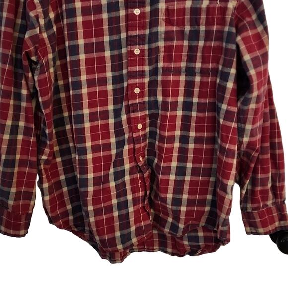 American Eagle Flannel Plaid Buttondown, XL - Picture 3 of 6